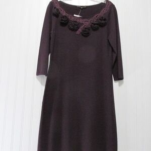 NWT Antonio Melani Purple Knit Shift Dress NWT, Size M